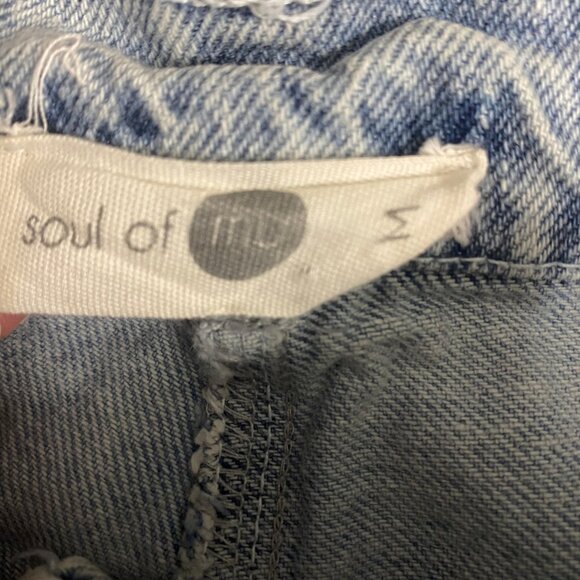 🔥 Soulofmu Light Wash Distressed Wide Leg Jeans – Size M 🔥 - Picture 8 of 10